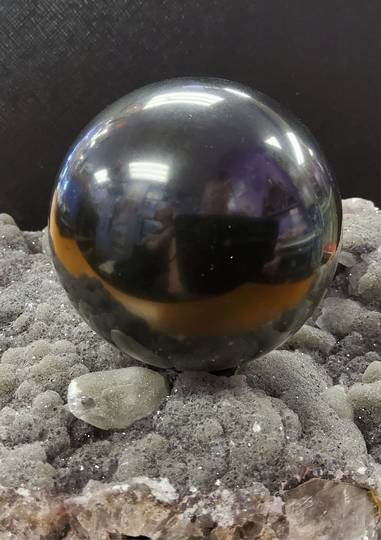 Black Tourmaline Crystal Ball image 0